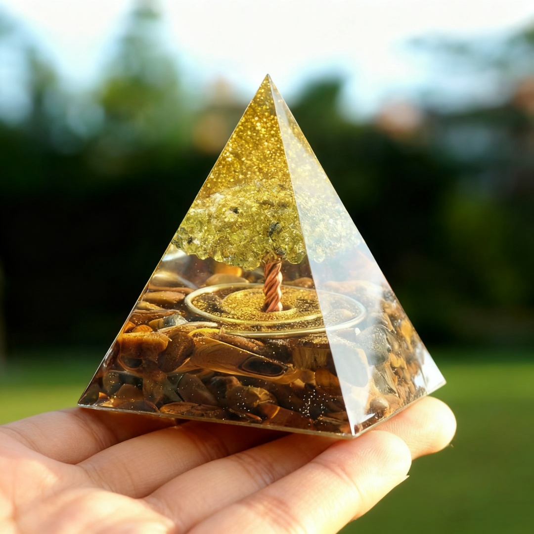 1pc Peridot With Tiger Eye Tre - Resin Art Tree reseña y precio