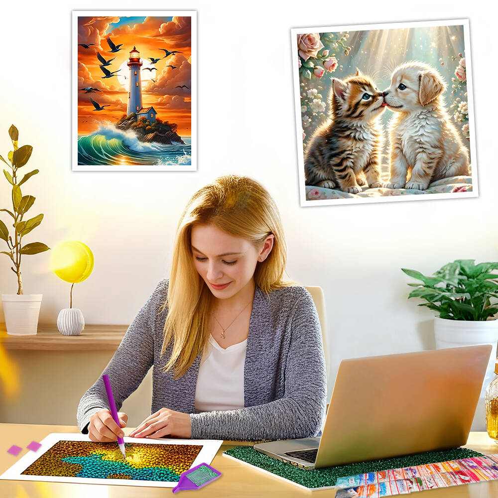 Frameless, DIY 5D Diamond Pain - Resin Art With Flowers reseña y precio