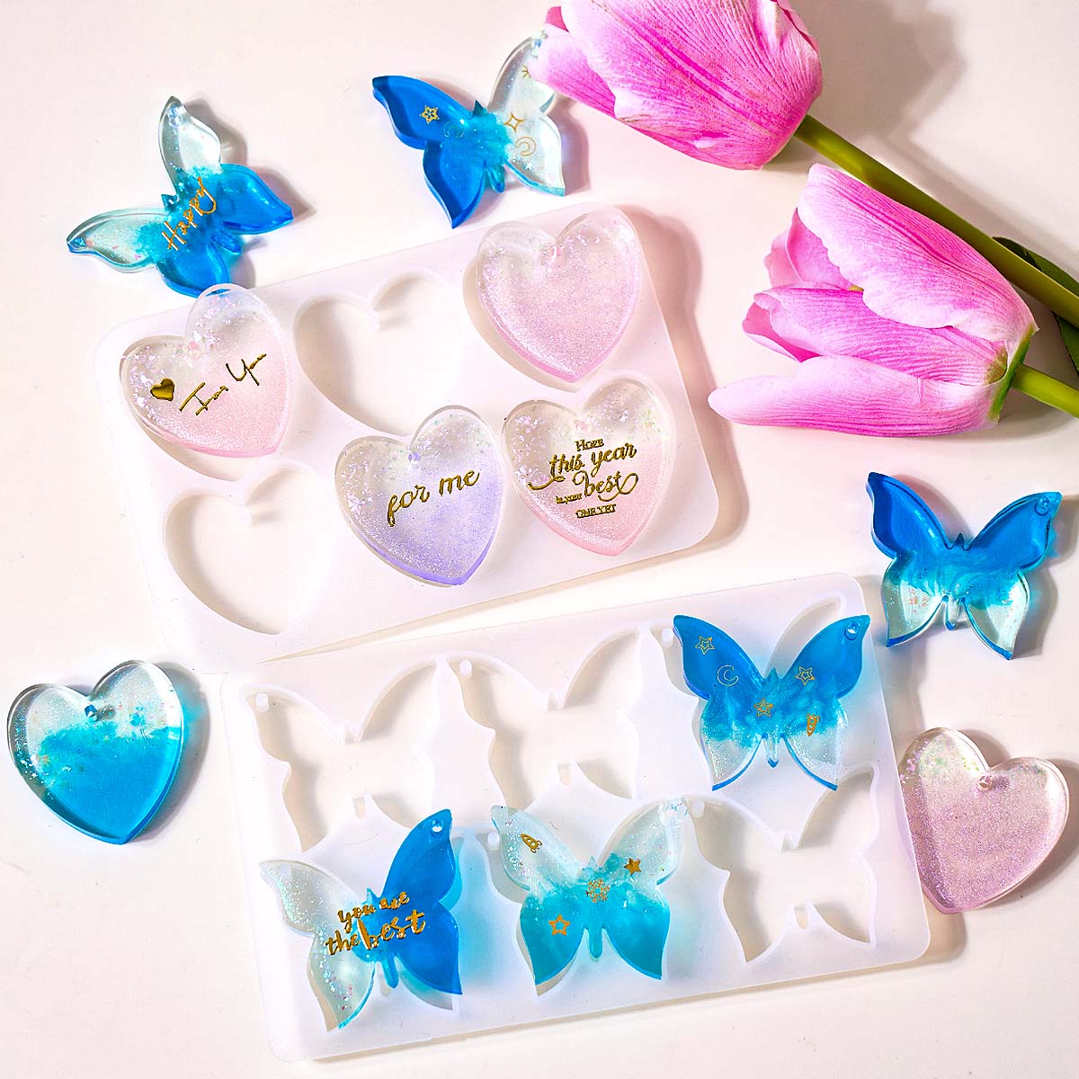 Six-hole with Holes Earring Si - Resin Art Epoxy reseña y precio