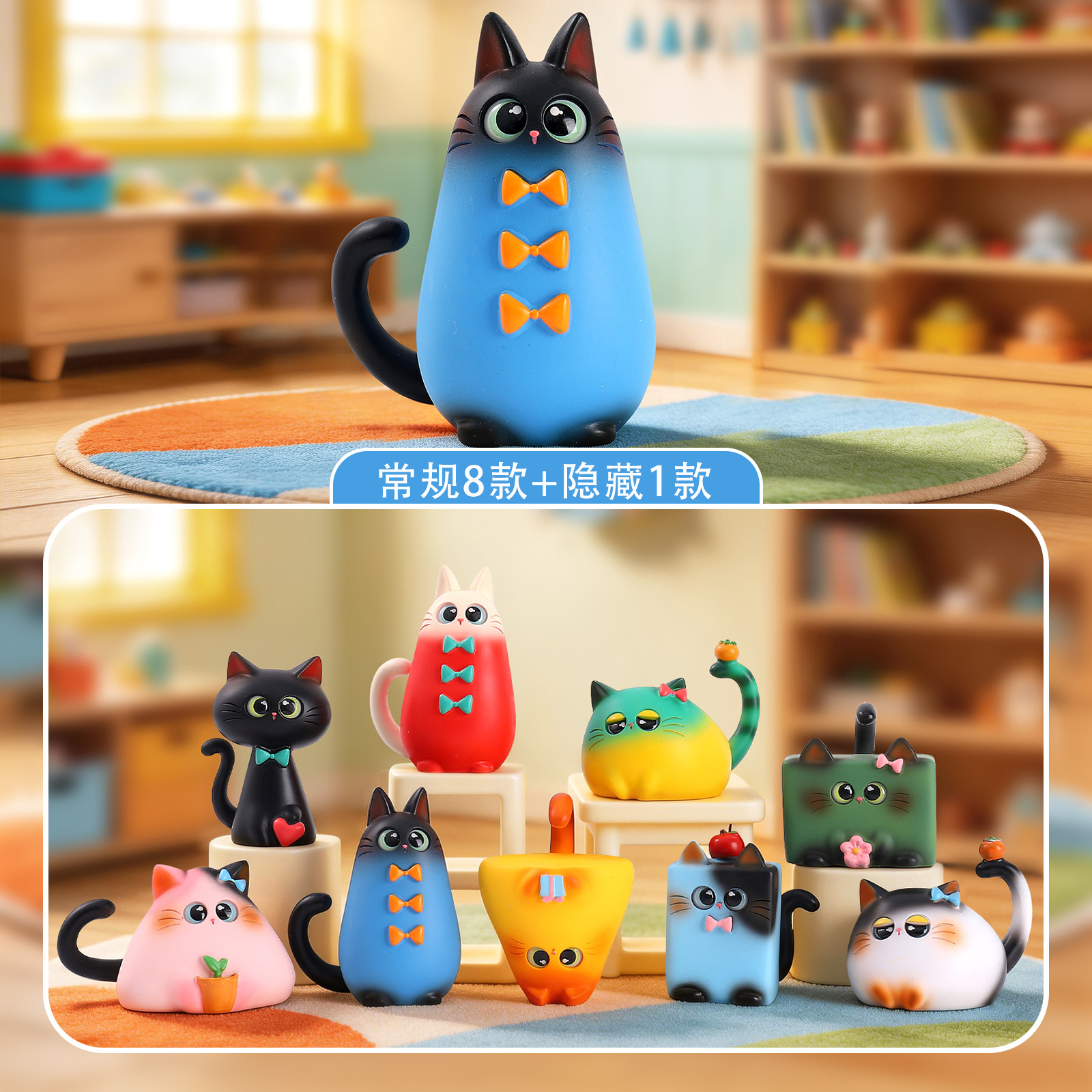 Blind Box Cat Figurine Resin C - Resin Art Furniture reseña y precio