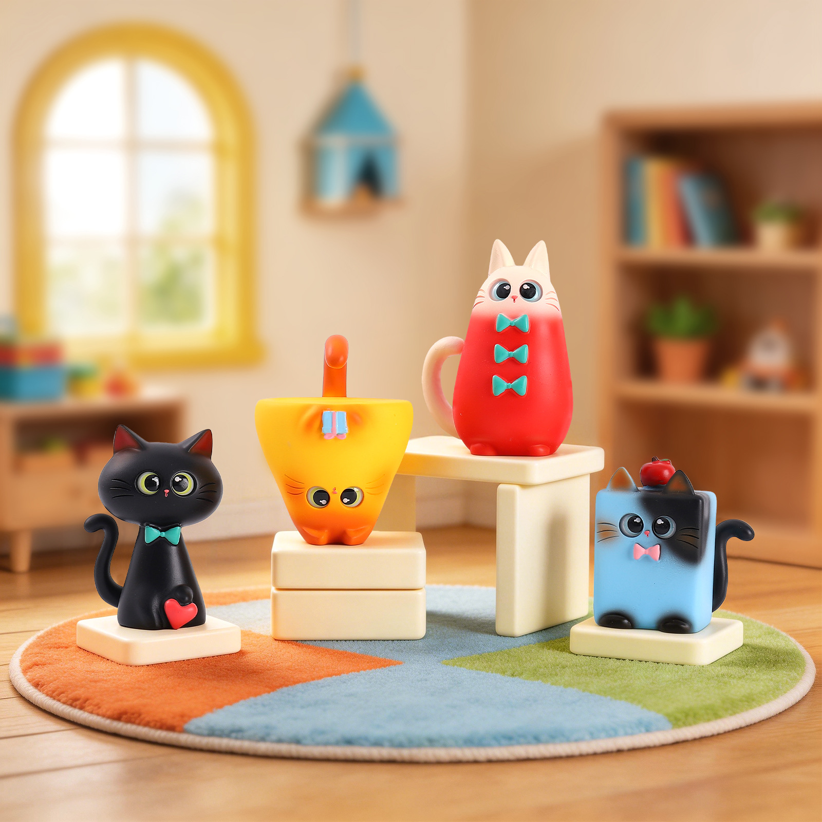 Blind Box Cat Figurine Resin C - Resin Art Furniture reseña y precio