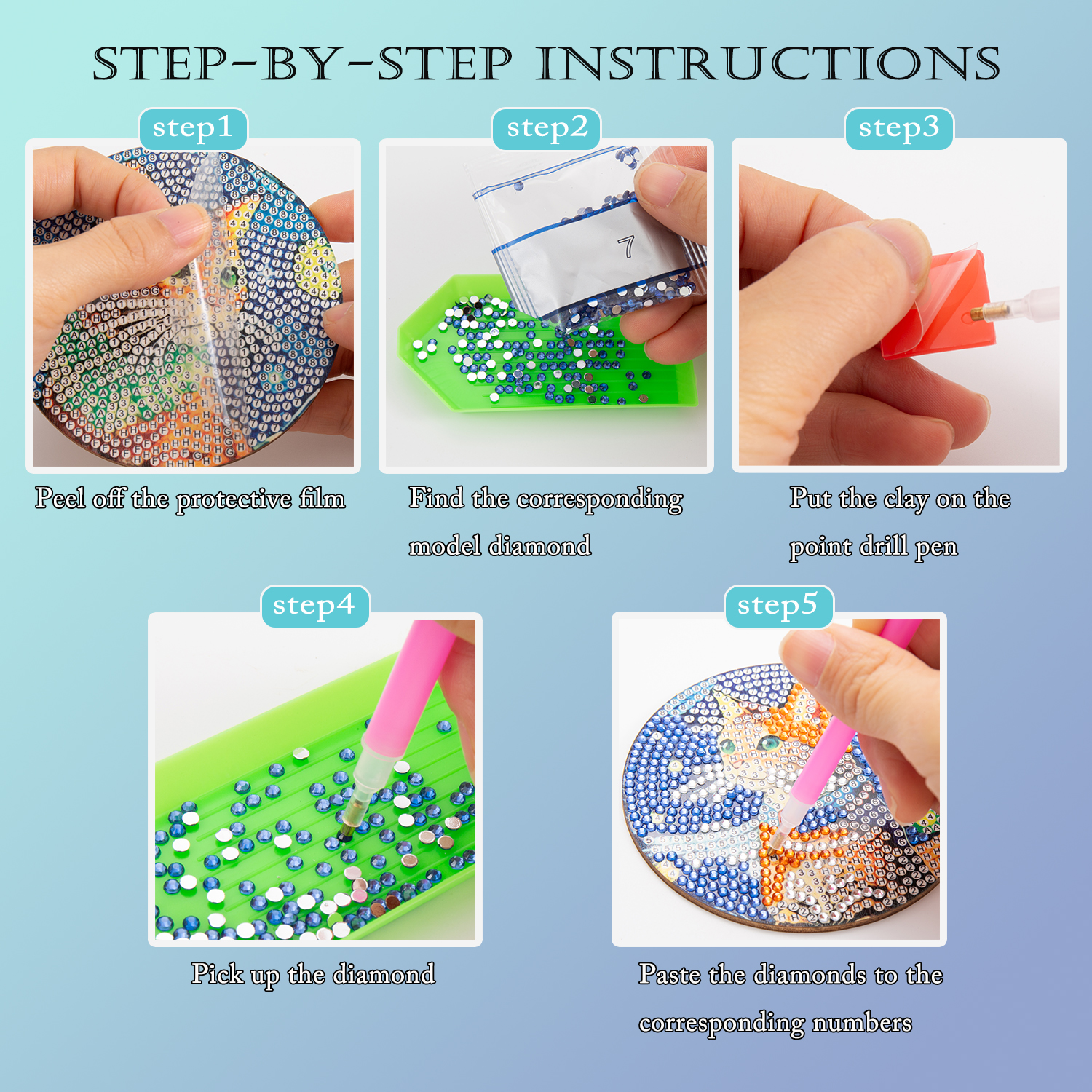 8PCS/DIY Diamond Art Painting  - Resin Art Book reseña y precio