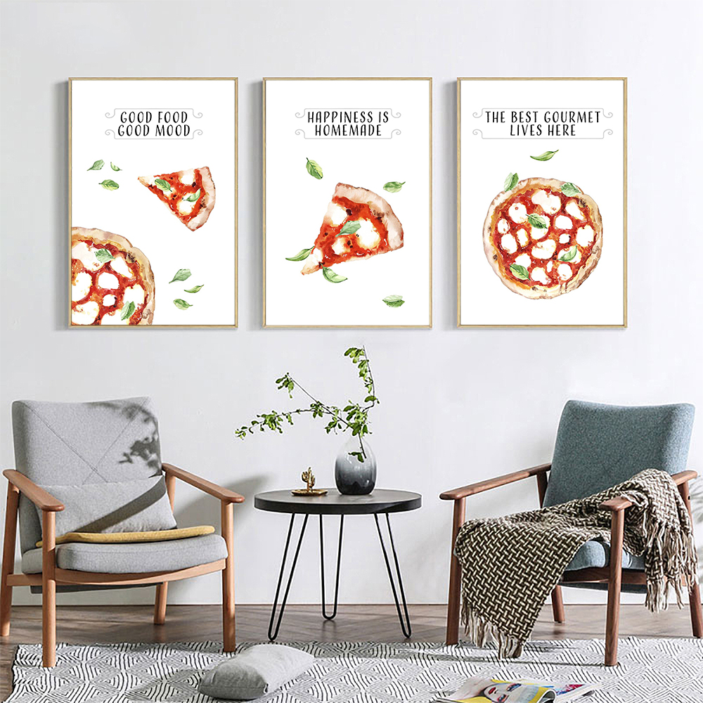 Italian Pizza Watercolor Poste - Resin Art Quote reseña y precio
