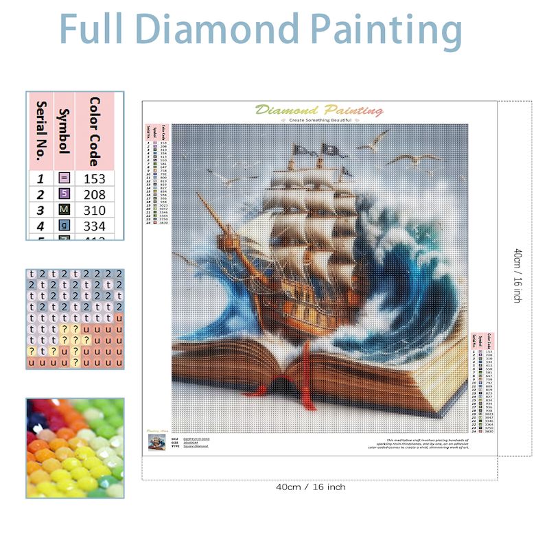 SDOYUNO Diy Diamond Mosaic Boo - Resin Art Book reseña y precio