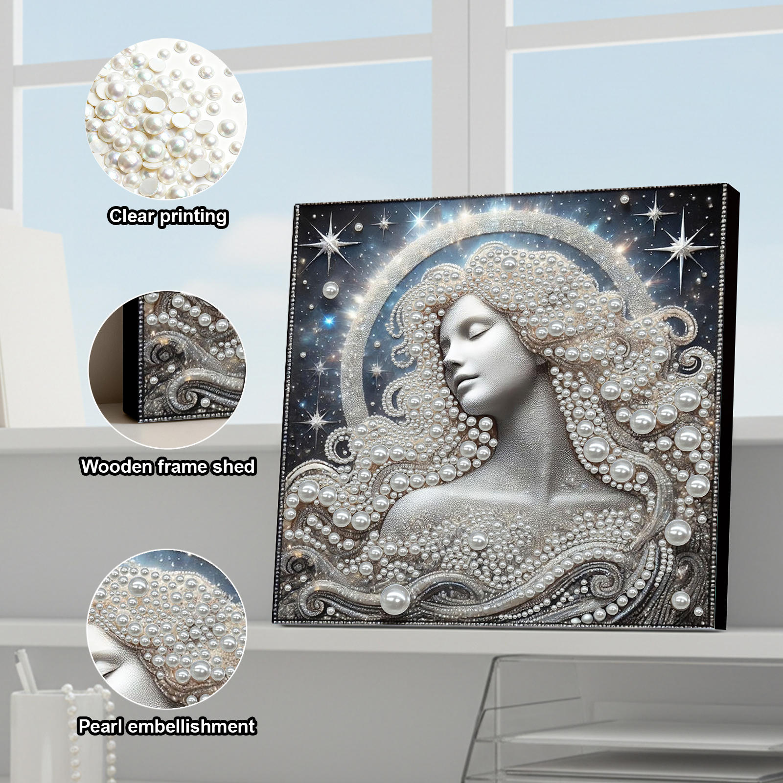 DIY Ladies Pearl Painting Art  - Resin Art Frame reseña y precio