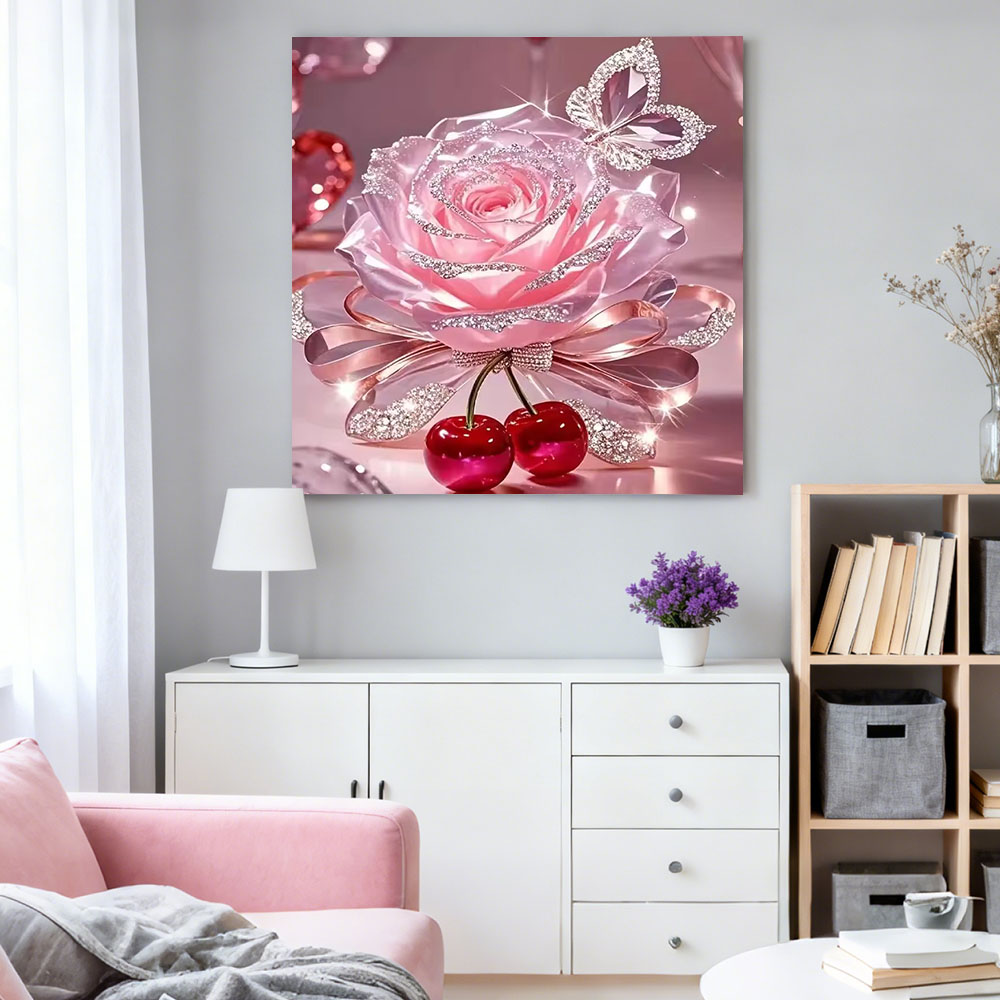 HUACAN Diamond Mosaic Rose Flo - Resin Art Rose reseña y precio