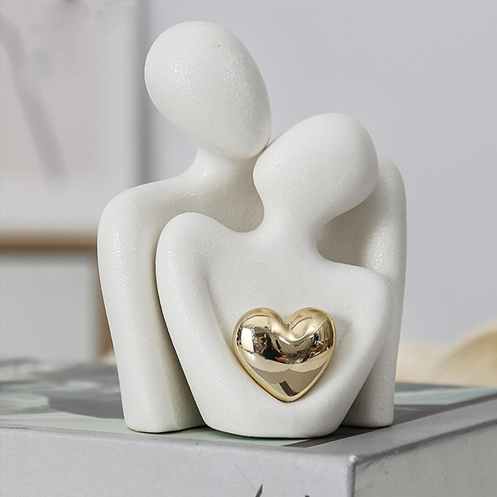 love Couple Hugging Figurine C - Resin Art Materials Wholesale reseña y precio