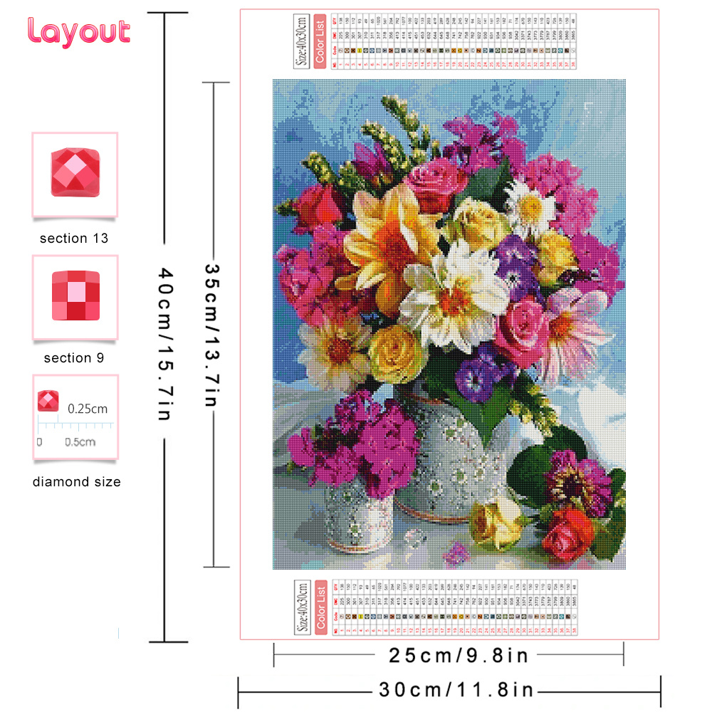 Full Diamond Mosaic Flower 5D  - Resin Art Rose reseña y precio