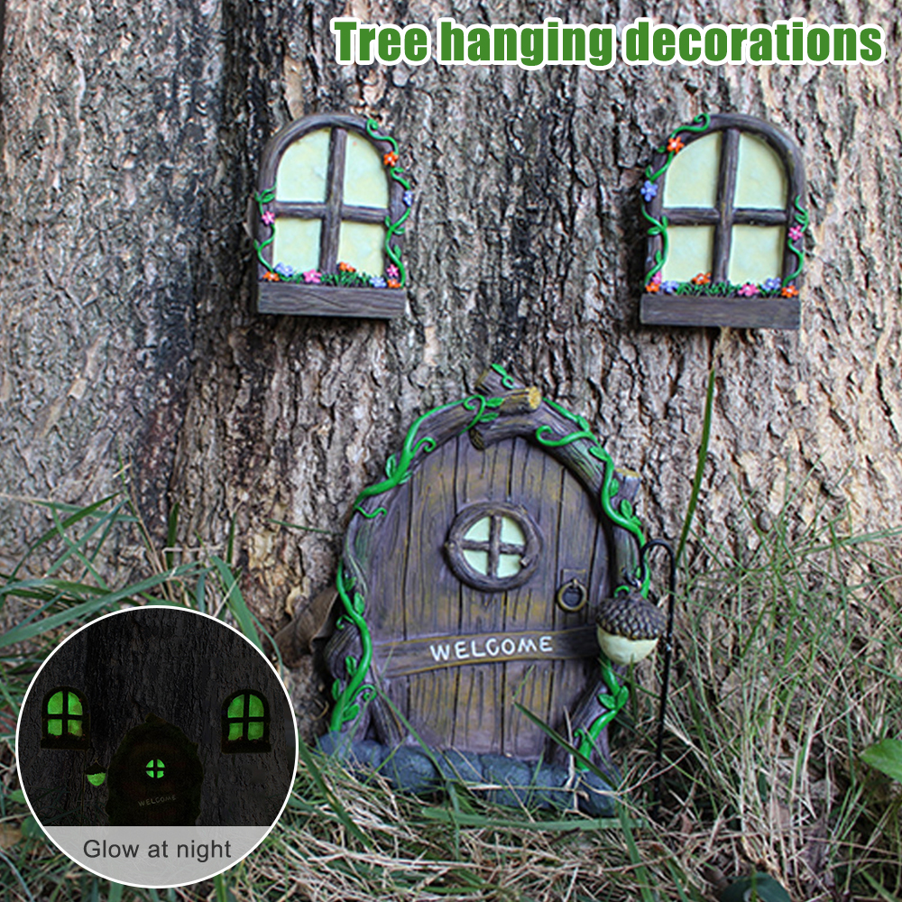 3pcs Tree Sculpture Garden Gno - Resin Art Tree reseña y precio
