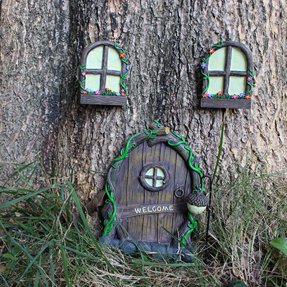 3pcs Tree Sculpture Garden Gno - Resin Art Tree reseña y precio