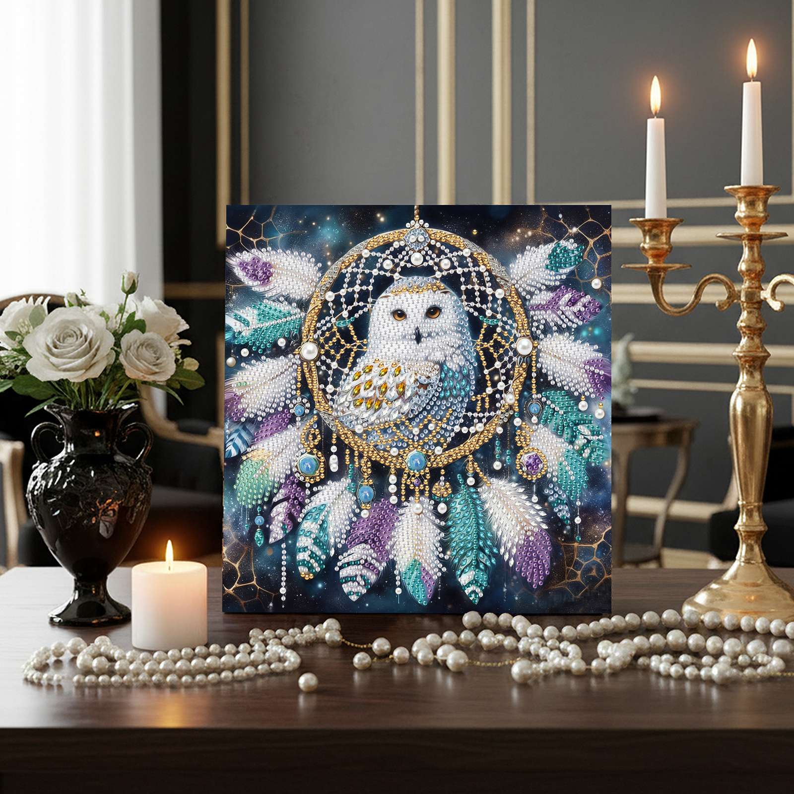 Pearl Gem Diamond Art Painting - Resin Art Frame reseña y precio