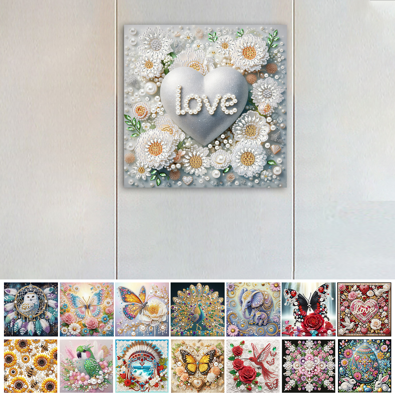 Pearl Gem Diamond Art Painting - Resin Art Frame reseña y precio