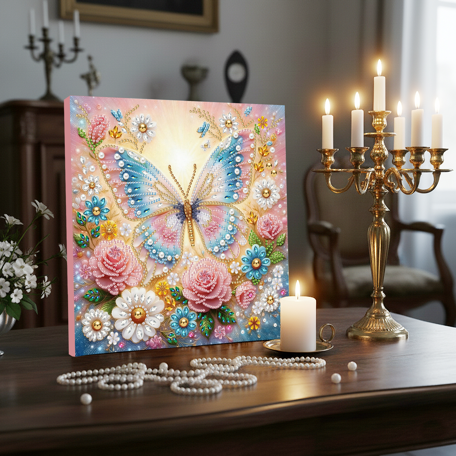 Pearl Gem Diamond Art Painting - Resin Art Frame reseña y precio