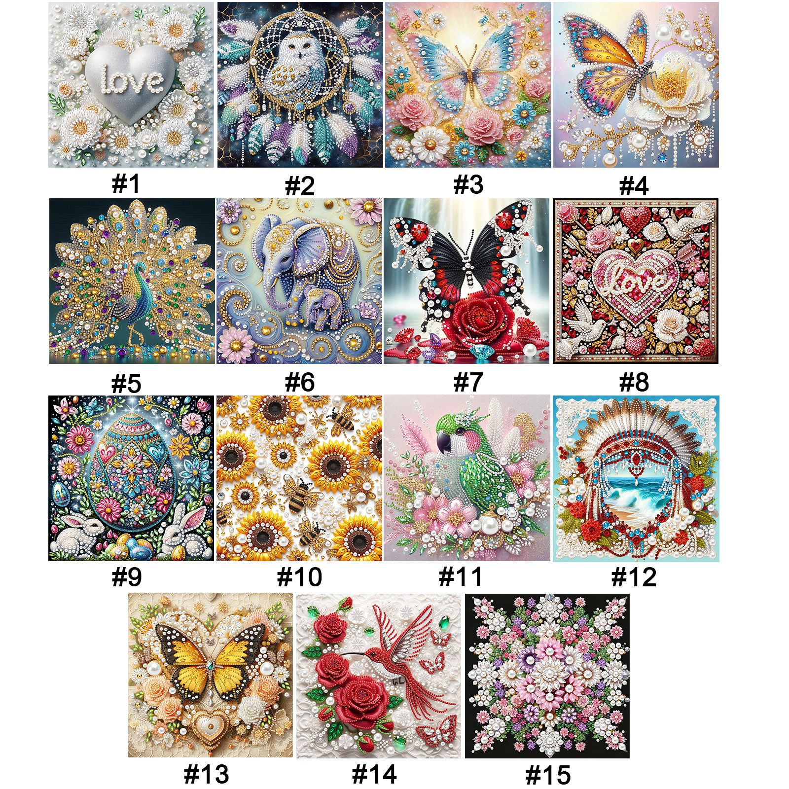 Pearl Gem Diamond Art Painting - Resin Art Frame reseña y precio