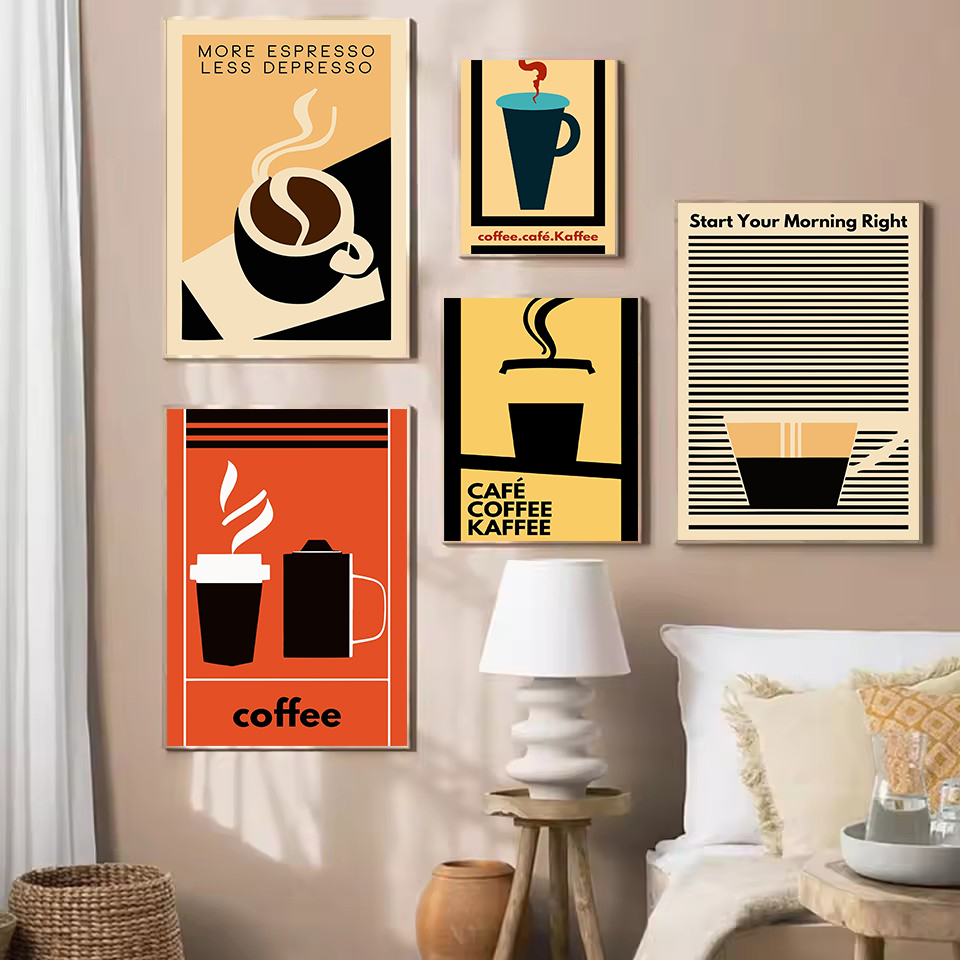 Retro Minimalist Funny Coffee  - Resin Art Quote reseña y precio