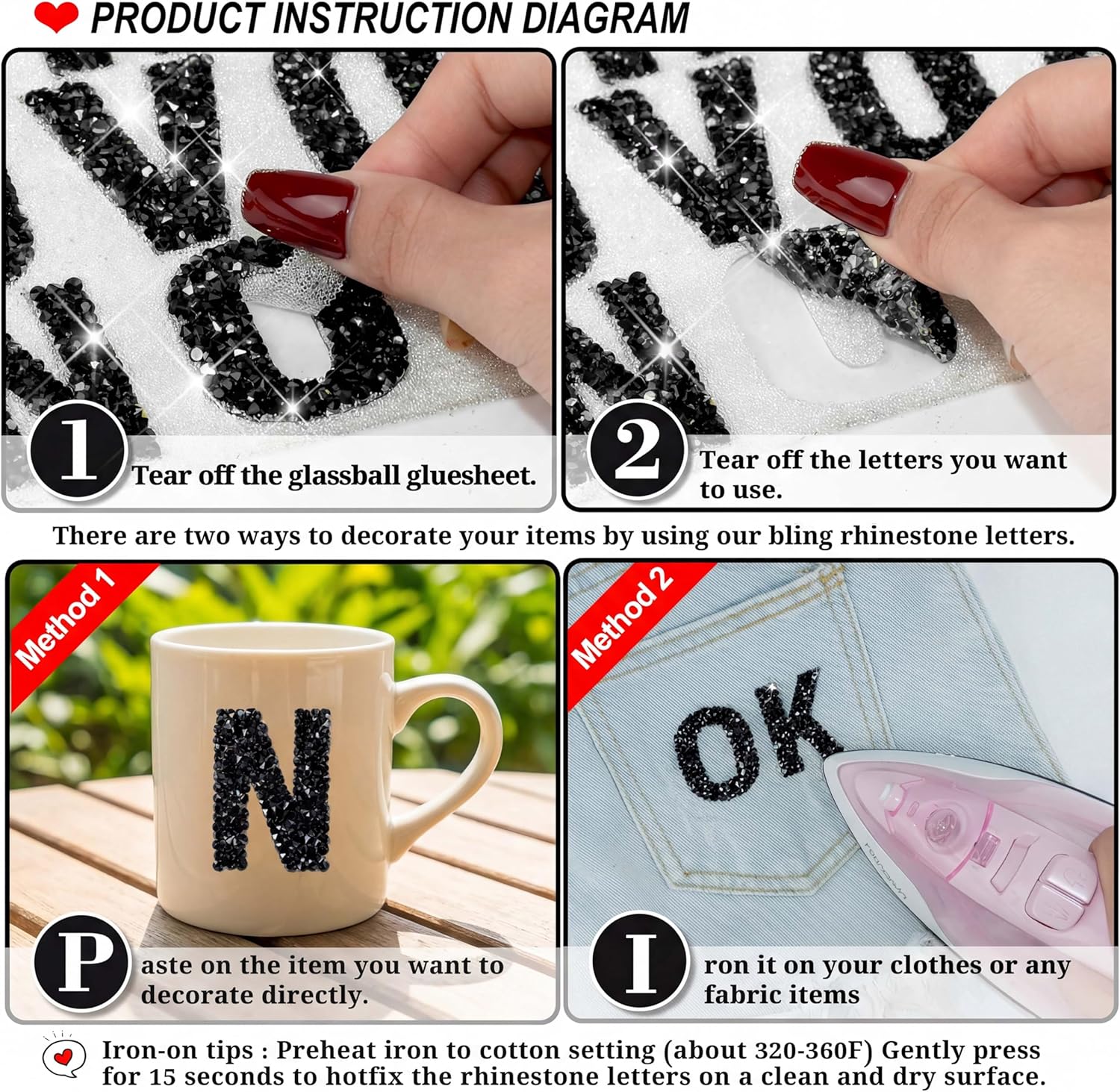 34Pcs Resin Rhinestone Alphabe - Resin Art Images reseña y precio