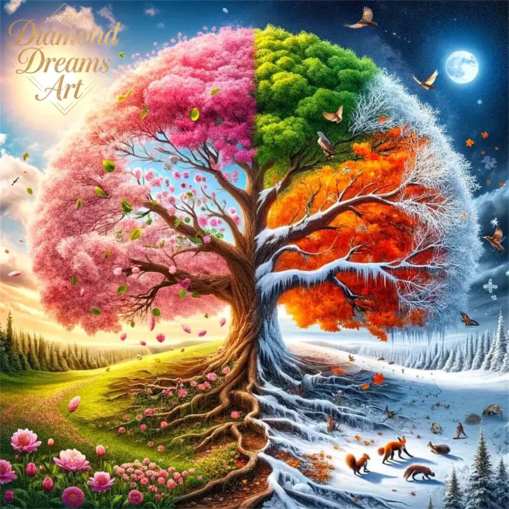 Frameless, DIY Art Diamond Pai - Resin Art Tree reseña y precio