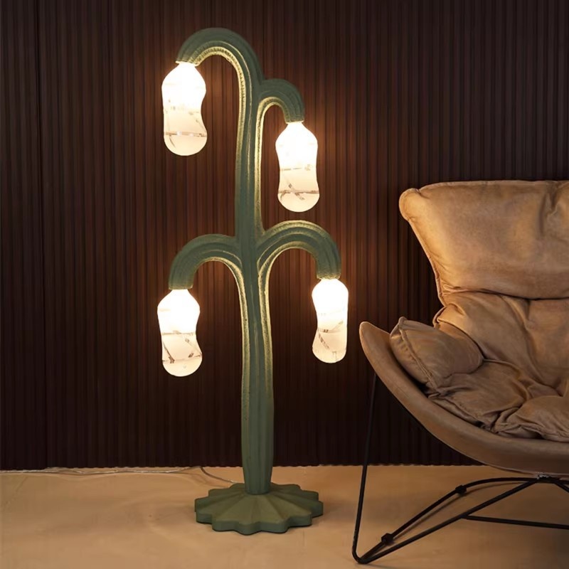 Cactus Floral Art LED Floor La - Resin Art Floor Design reseña y precio