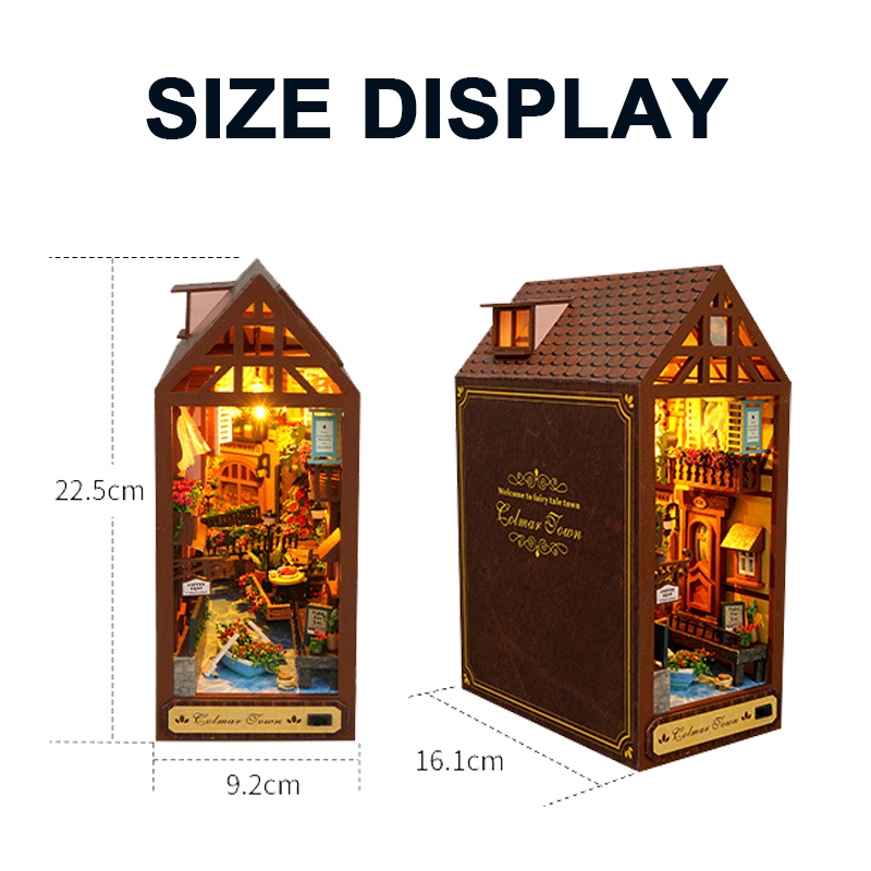 DIY Wooden Book Nook Retro Col - Resin Art Book reseña y precio
