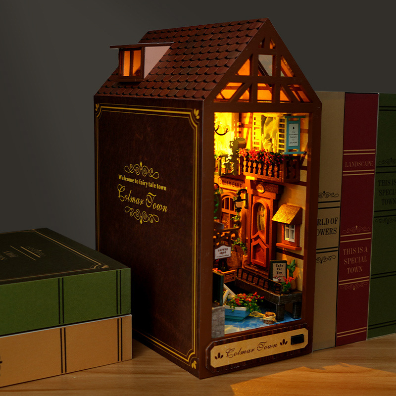 DIY Wooden Book Nook Retro Col - Resin Art Book reseña y precio