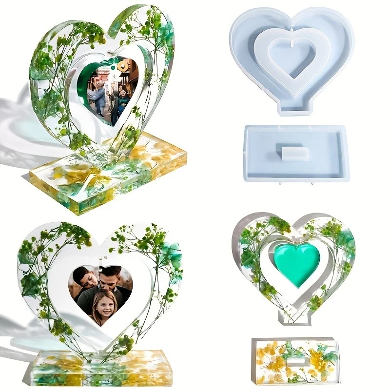 Heart Resin Molds, 2 Pieces Lo - Resin Art Frame reseña y precio