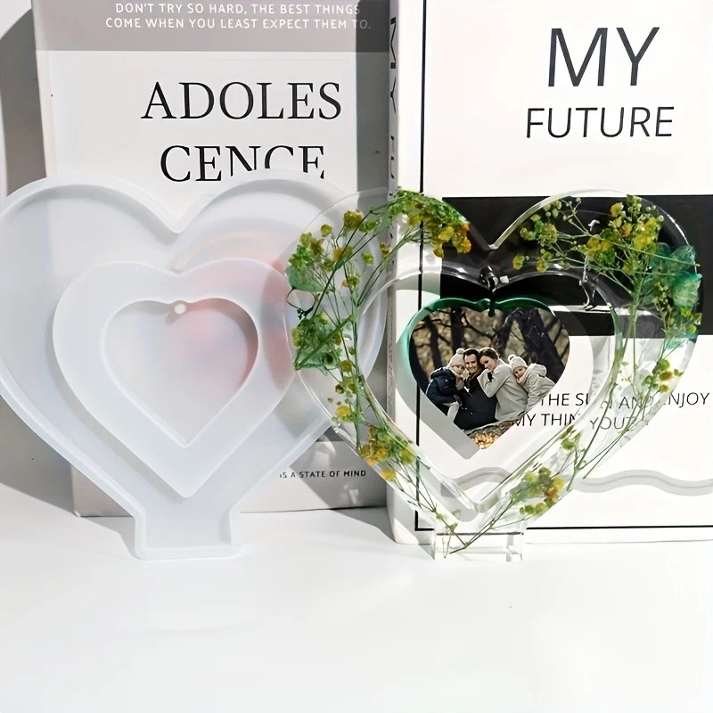 Heart Resin Molds, 2 Pieces Lo - Resin Art Frame reseña y precio