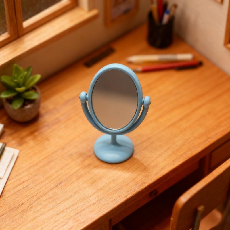 1Pcs Miniature Retro Mirror Dr - Resin Art Furniture reseña y precio