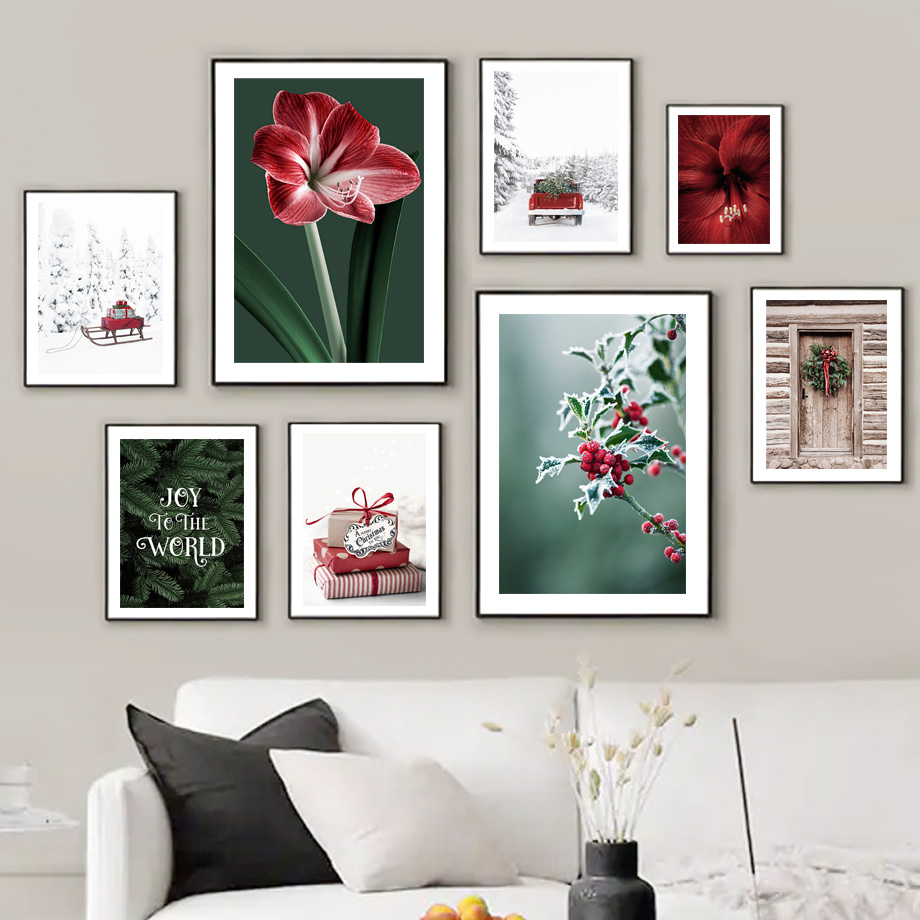 Poster Christmas Sleigh Red Ma - Resin Art Images reseña y precio