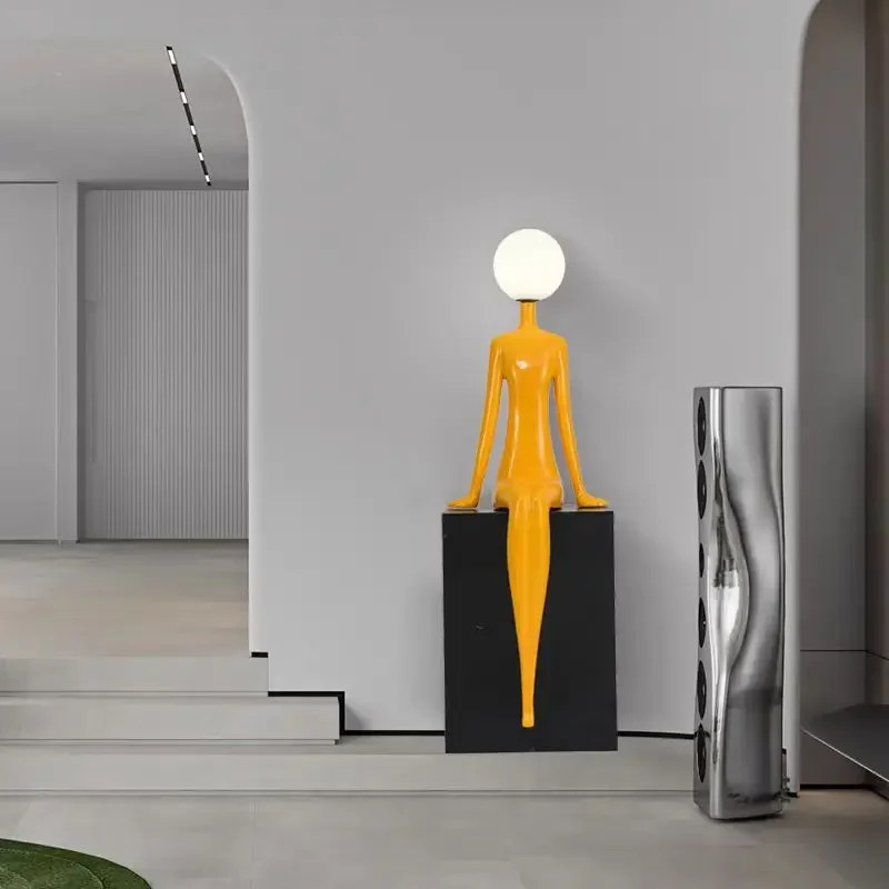 Creative Humanoid Art Sculptur - Resin Art Floor Design reseña y precio