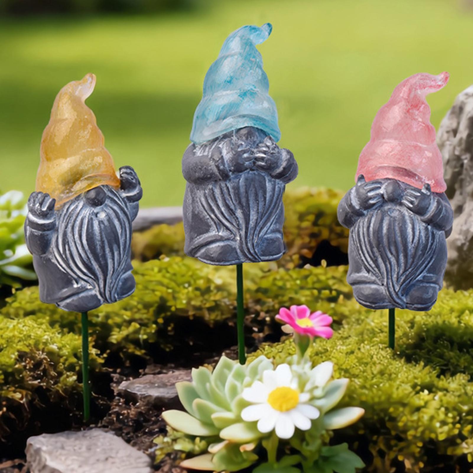Decorative Garden Stakes 3-Pie - Resin Art With Flowers reseña y precio