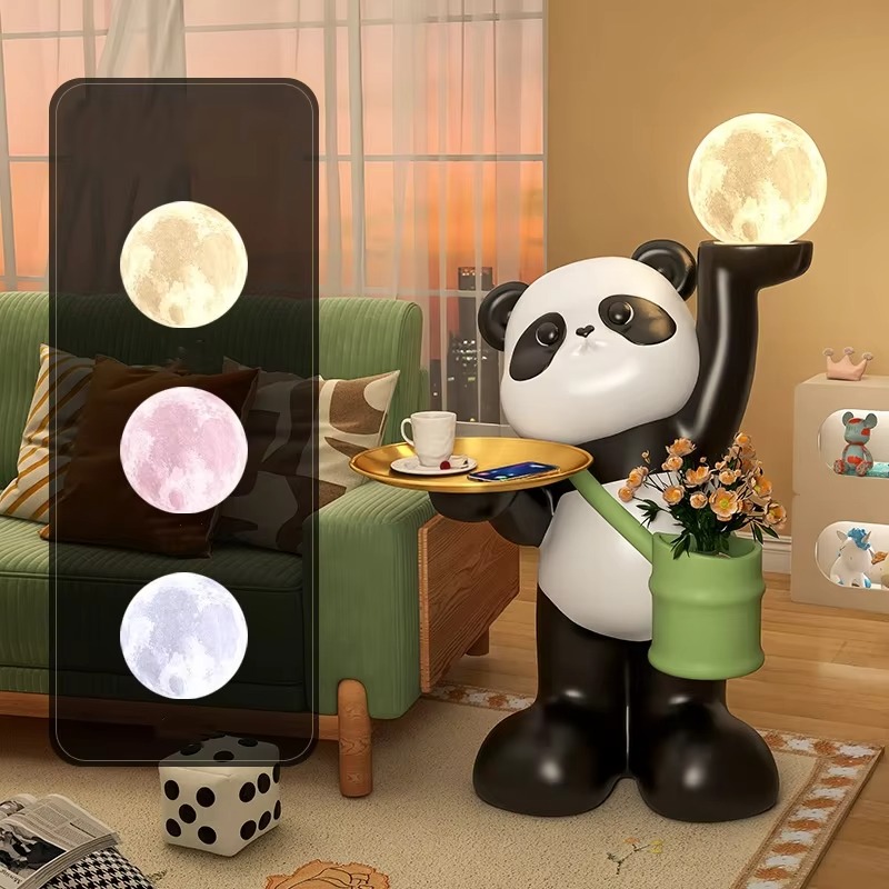 Creative Large Resin Panda Scu - Resin Art Floor Design reseña y precio