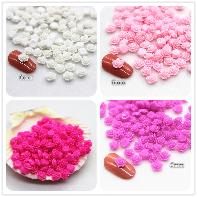 100pcs 6mm Resin Mini Rose Flo - Resin Art Rose reseña y precio