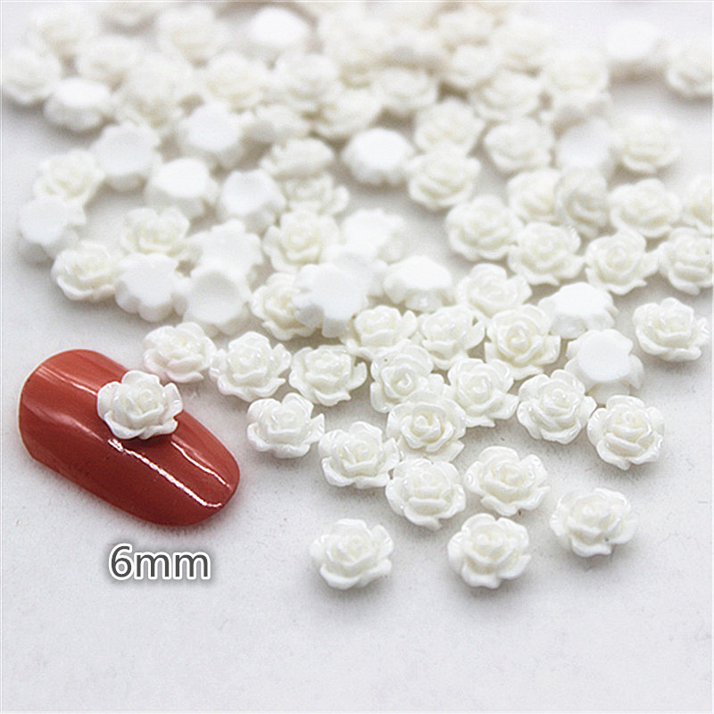 100pcs 6mm Resin Mini Rose Flo - Resin Art Rose reseña y precio