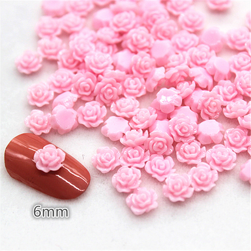 100pcs 6mm Resin Mini Rose Flo - Resin Art Rose reseña y precio