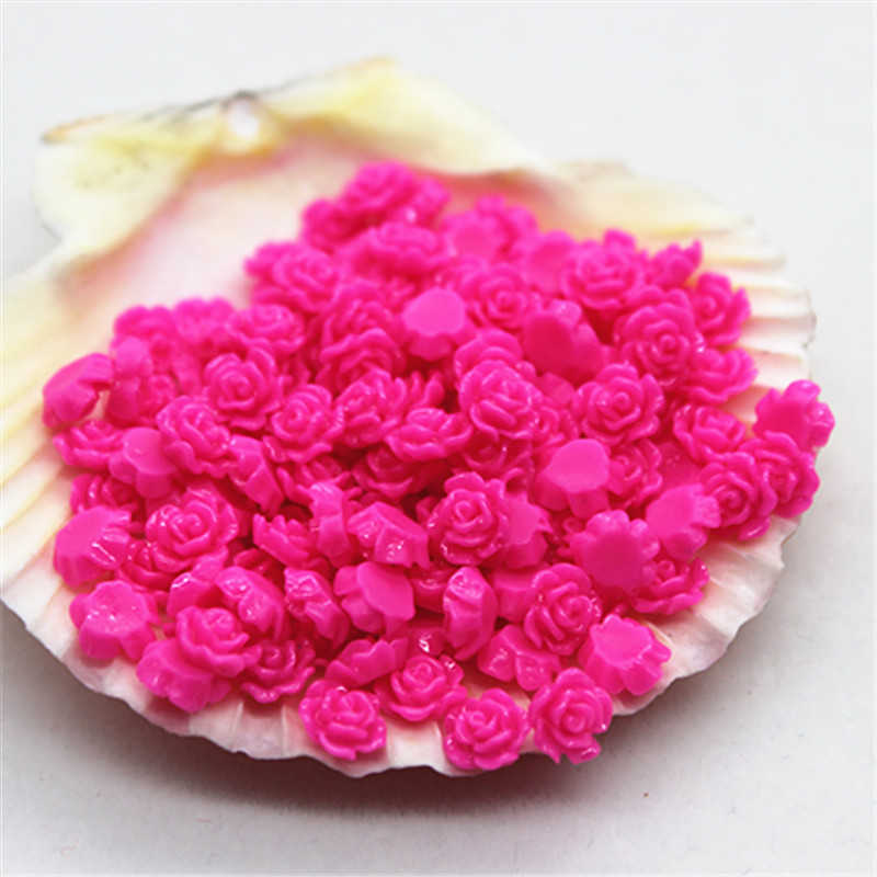 100pcs 6mm Resin Mini Rose Flo - Resin Art Rose reseña y precio
