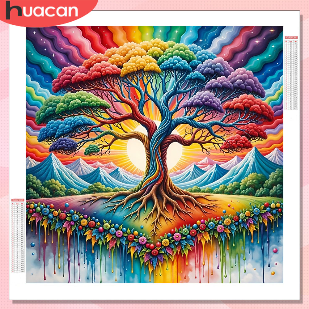 HUACAN Diamond Art Tree Landsc - Resin Art Tree reseña y precio