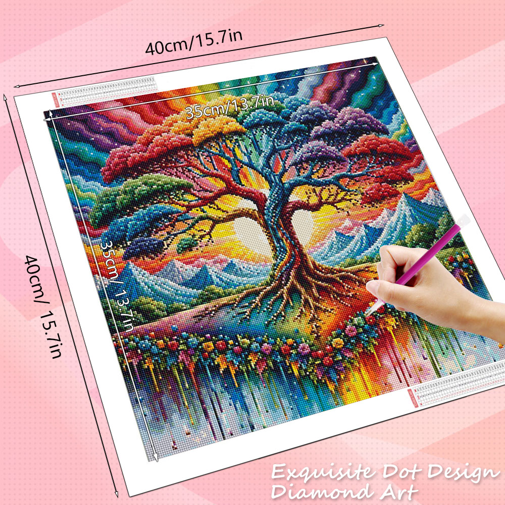 HUACAN Diamond Art Tree Landsc - Resin Art Tree reseña y precio