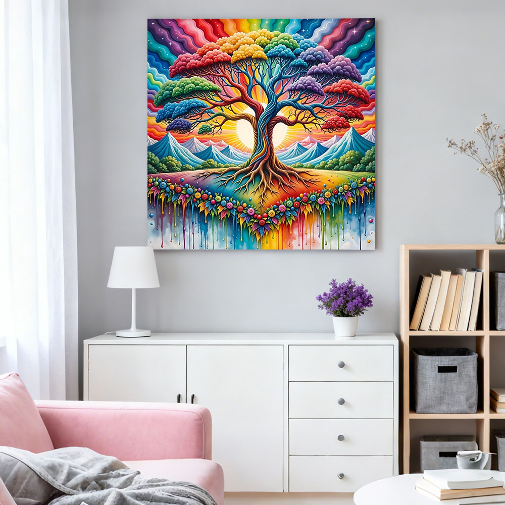 HUACAN Diamond Art Tree Landsc - Resin Art Tree reseña y precio