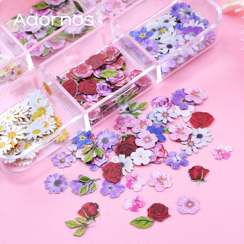 6 Grids Flowers Wood Pulp Chip - Resin Art Rose reseña y precio