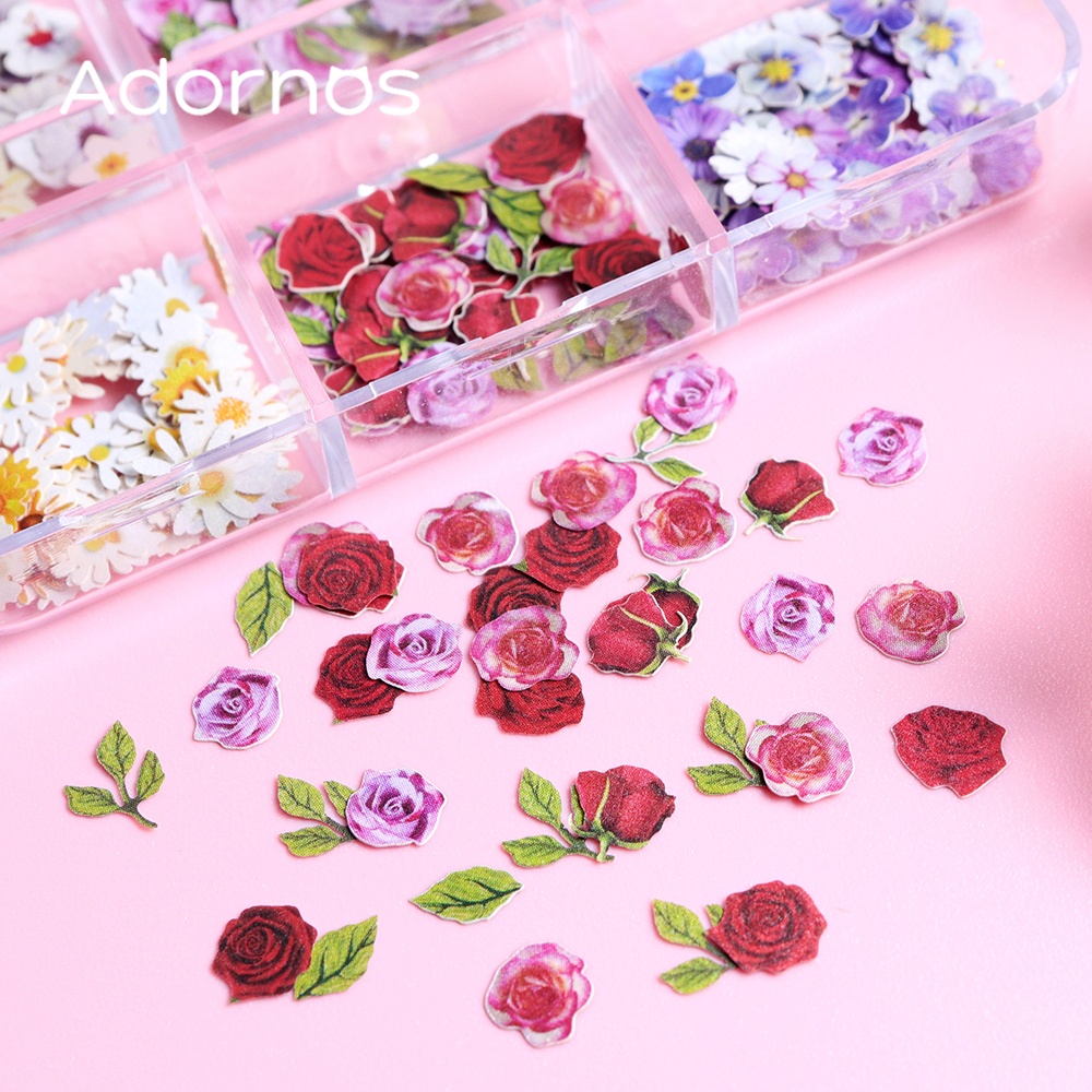 6 Grids Flowers Wood Pulp Chip - Resin Art Rose reseña y precio