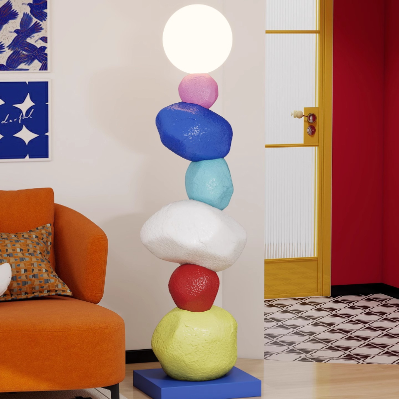 Designer Colorful Resin Statue - Resin Art Floor Design reseña y precio