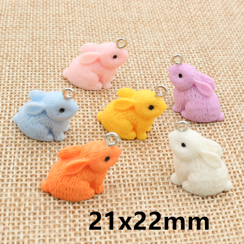 10PCS Resin Pendant Charms Rab - Resin Art Jewellery reseña y precio