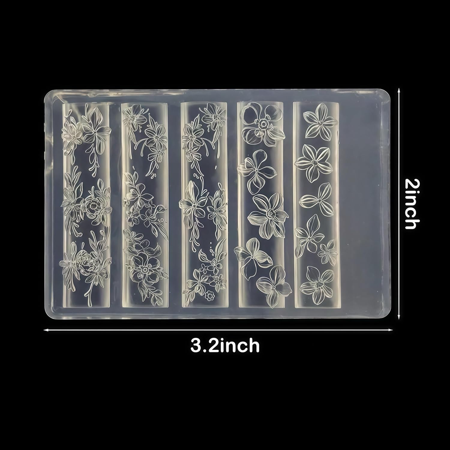 3D Flowers Nail Mold Silicone  - Resin Art Images reseña y precio
