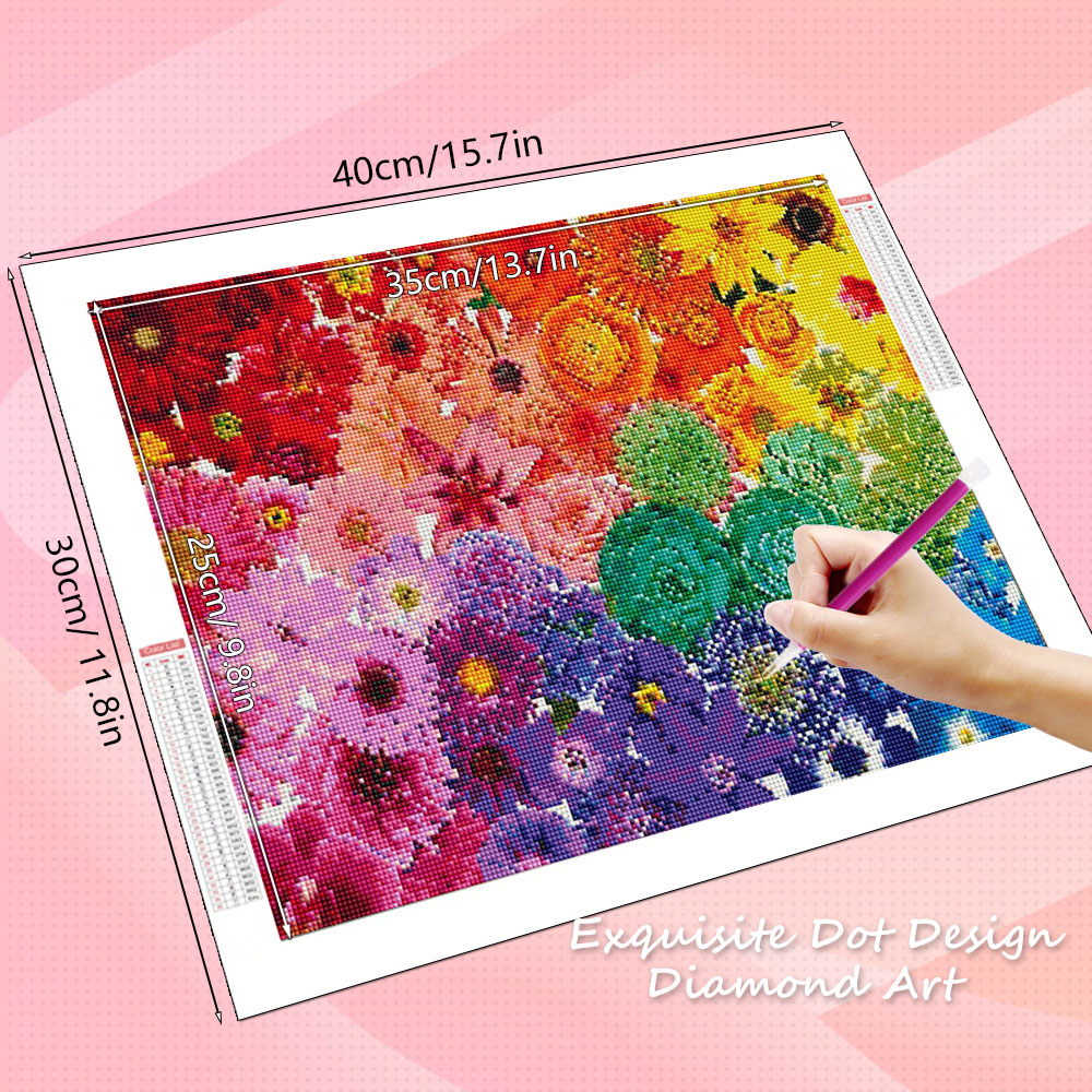 HUACAN Diamond Art Kits Flower - Resin Art Rose reseña y precio