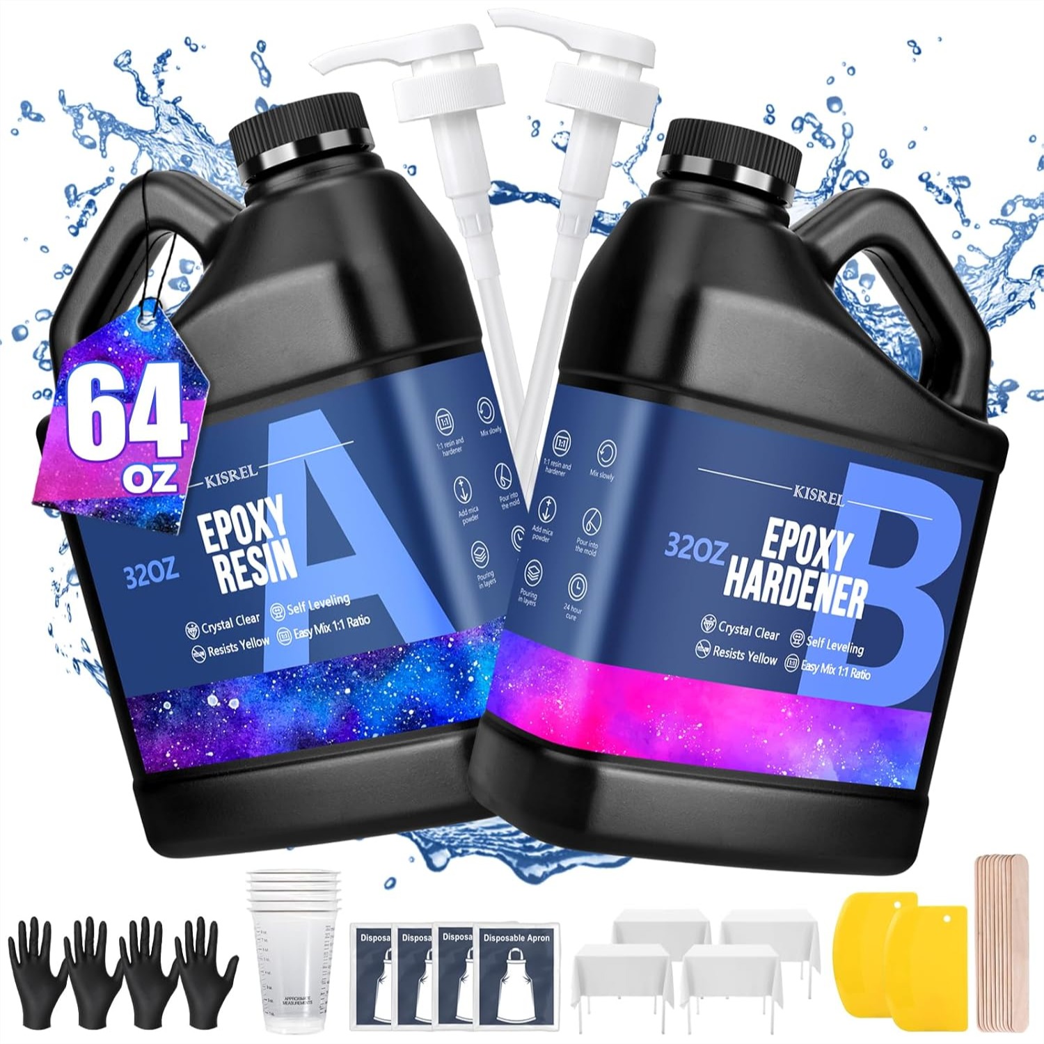 Crystal Clear Epoxy Resin Kit  - Resin Art Images reseña y precio