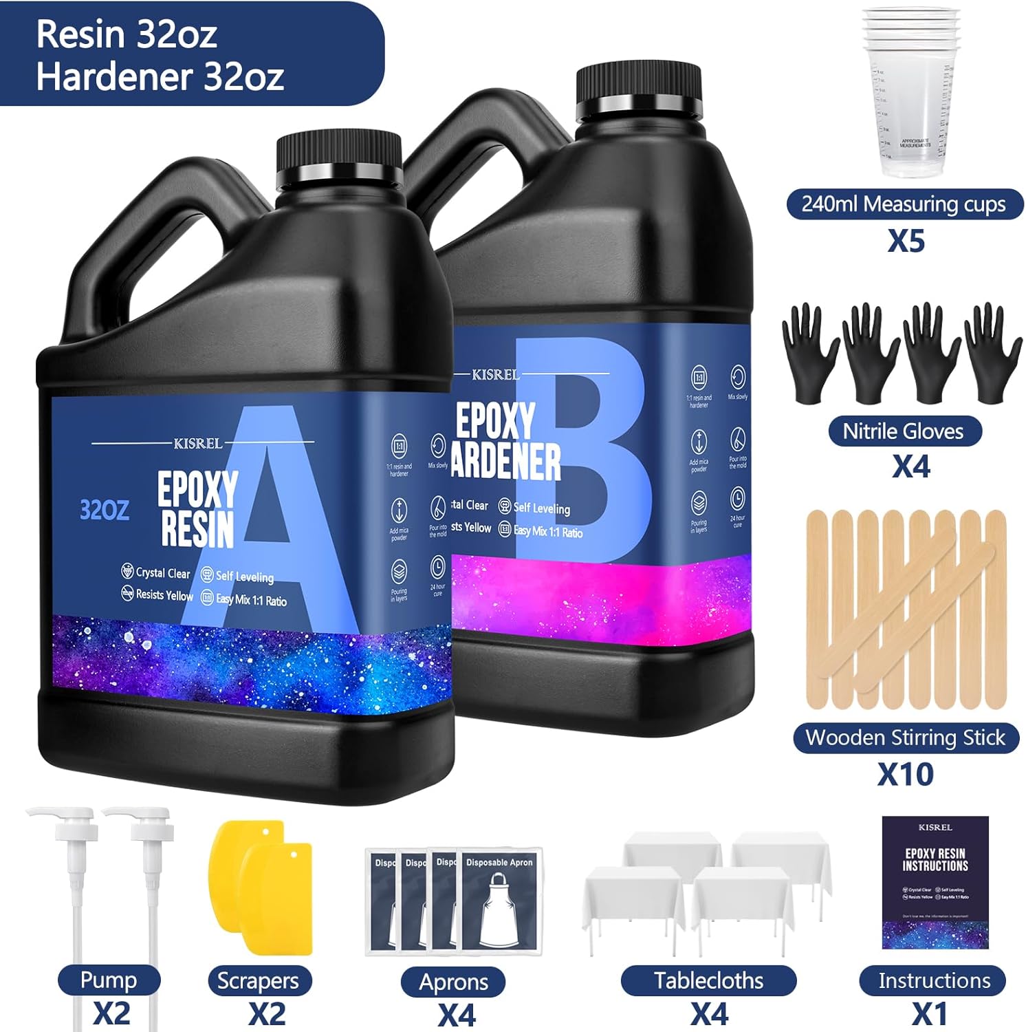 Crystal Clear Epoxy Resin Kit  - Resin Art Images reseña y precio