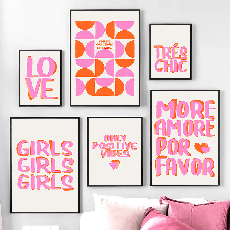 Nordic Only Positive Vibes Gir - Resin Art Quote reseña y precio