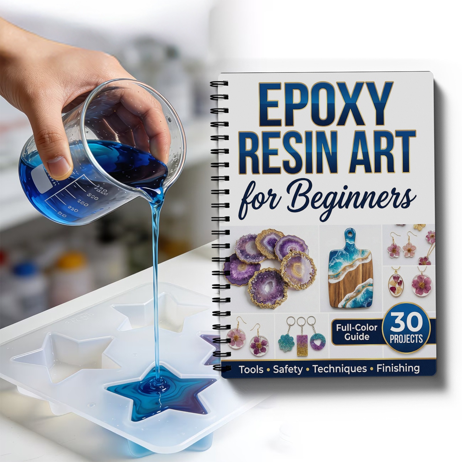 Epoxy Resin Art Book Guide Lea - Resin Art Book reseña y precio