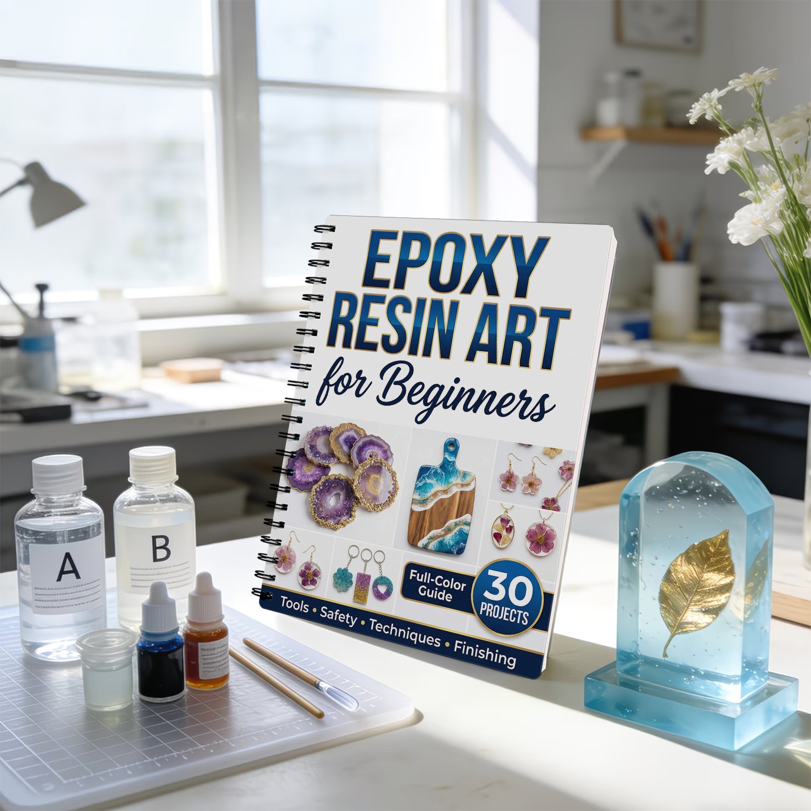 Epoxy Resin Art Book Guide Lea - Resin Art Book reseña y precio