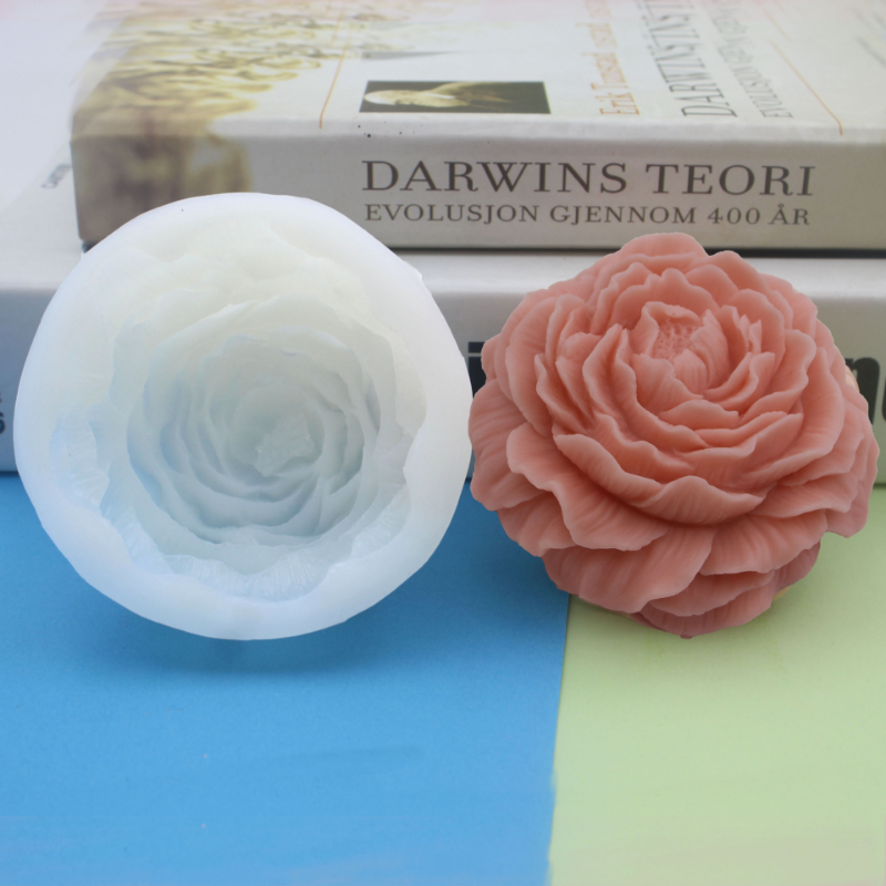 Large Peony Flower Silicone Ca - Resin Art Furniture reseña y precio